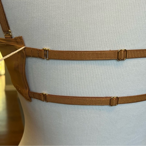 NWT $78 We  Are HAH X Free People Wired Bra 30-38B 30B 32B 34B 36B 38B Brown - Picture 7 of 14
